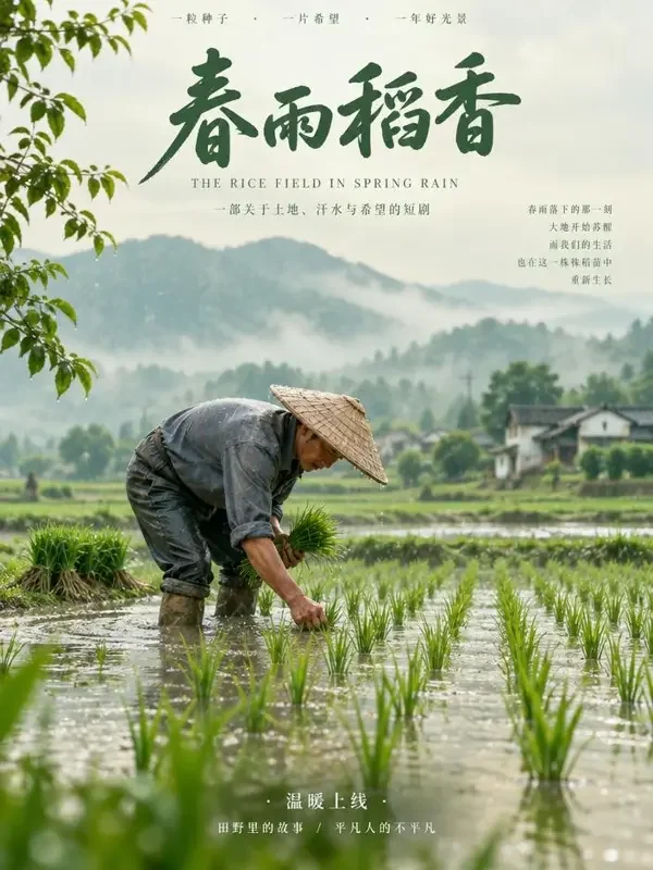 《春雨润田》- 果冻传媒官网乡村励志短剧封面 《春雨润田》- 果冻传媒官网乡村励志短剧封面